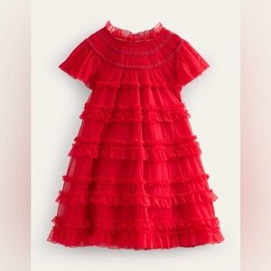 BEETLEJUICE style red tulle dress Mini Boden girls 7-8 Lydia Deetz Halloween